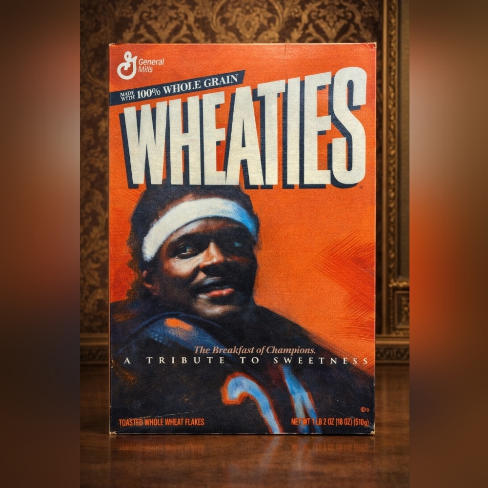WHEATIES Cereal Box — Orange & Navy Vintage